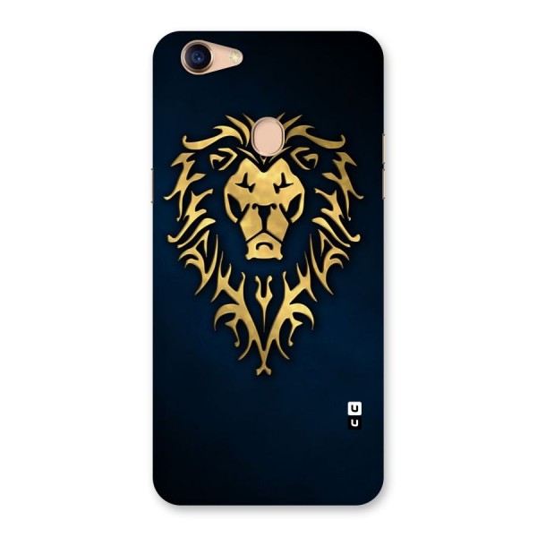 Beautiful Golden Lion Design Back Case for Oppo F5 Youth